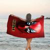 1pc Deadpool2 Beach Towel with Custom Name, Beach/Swimming/Bath/Picnic/Camping Towel, Suitable for Seaside Beaches