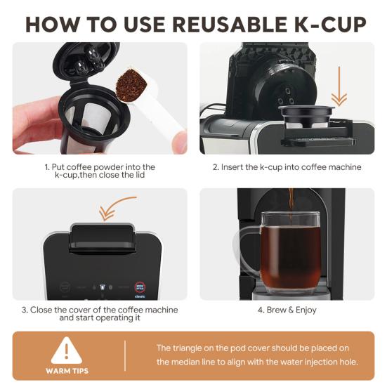 Чашка с фильтром для кофе с откидной крышкой Многоразовый пищевой съемный фильтр для кофе с мелкой сеткой для Ninja Dual Brew Pro