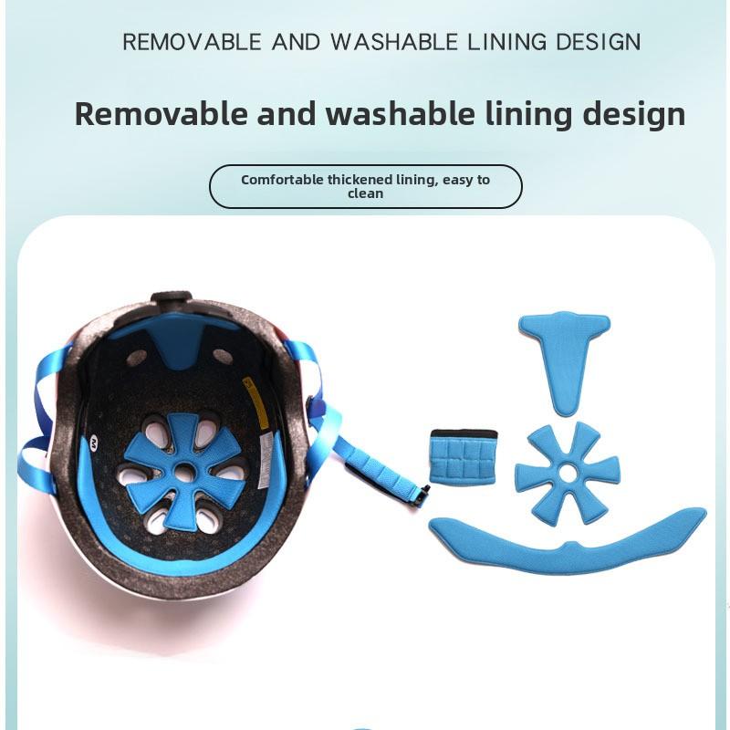 Adjustable Unisex Durable Button Closure Huagui Safety Helmet Adults Children Professional Extreme Sports Skateboarding USB 11