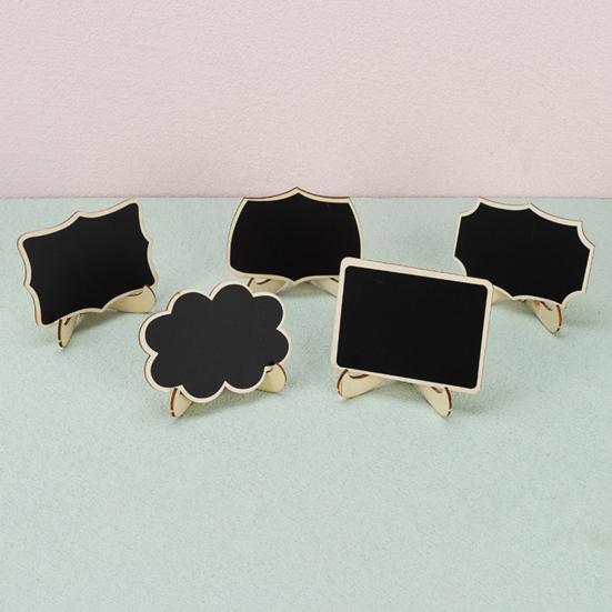 Мини-знак на доске с подставкой, деревянная настольная доска, многоразовая односторонняя маленькая доска для сообщений, свадебная вечеринка, мероприятия