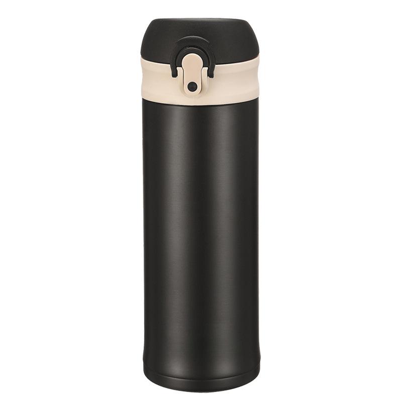 Stainless Steel Mug Simple Lightweight Bounce Cover Portable Straight Cup High Value Water.