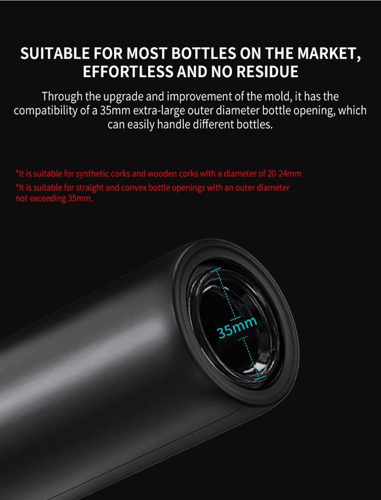 Электрический автоматический открывалка для винных бутылок Cross-Border, пластиковый материал