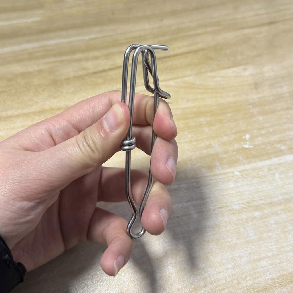 Long Line Snap Clips Fishing Line Clips Fishing Snap Hook Terminal Tackle Baits Clip Fishing Connectors Tackle Accessory