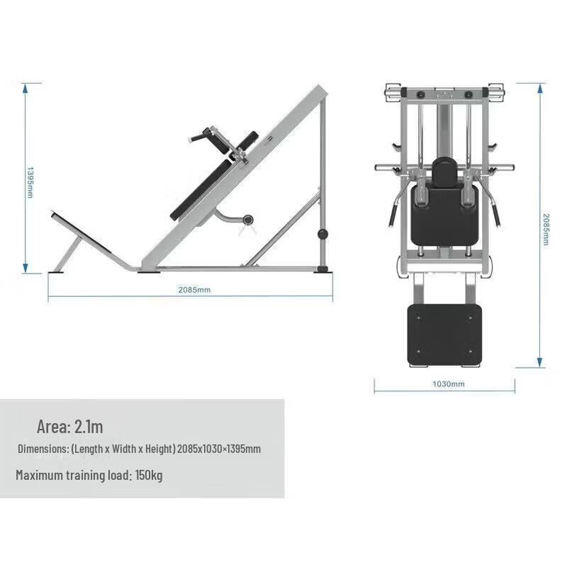 FEEBO Hack Squat Leg Press Machine