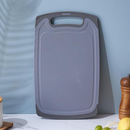 Двусторонняя разделочная доска для овощей и мяса с канавками Удобная ручка с нескользящим покрытием Необходимая кухонная вещь для гурманов и шеф-поваров