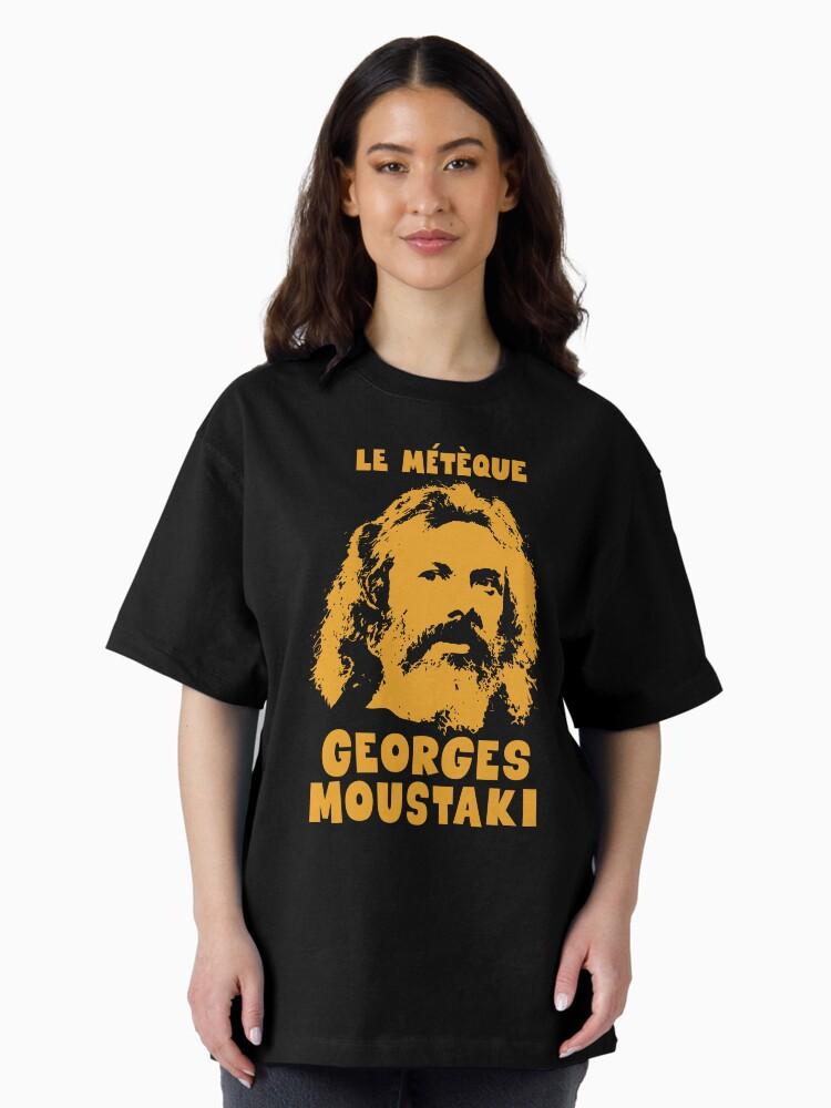 édith Piaf Le Métèque - Georges Moustaki Illustration Oversized T-Shirt