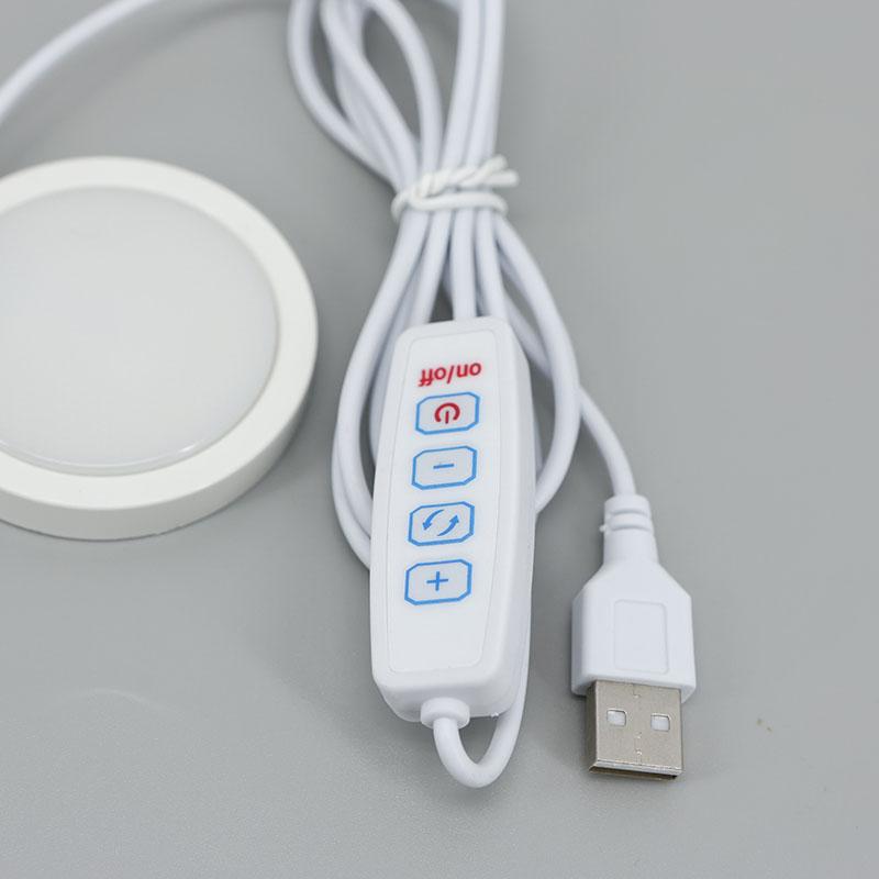 6 см USB 5 В светодиодный 3 Вт светильник под шкафом, витрина, полка, прилавок, затемняющее освещение, караван, кемпер, точечный светильник для салона