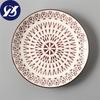 Japanese Style 8 Inch Ceramic Under Glazed Vegetable Dinner Plate Simple Dessert Plate Household Small Steak Dish Food Container