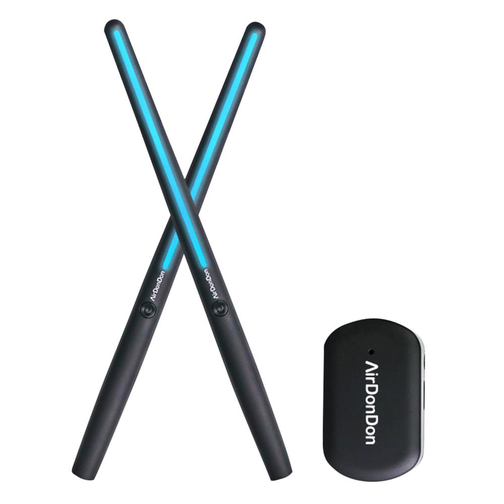 Электрический набор воздушных барабанов Портативный воздушный барабан Датчик ноги Совместимость с Bluetooth Реалистичный эффект Виртуальные барабанные палочки Электронный барабанный набор