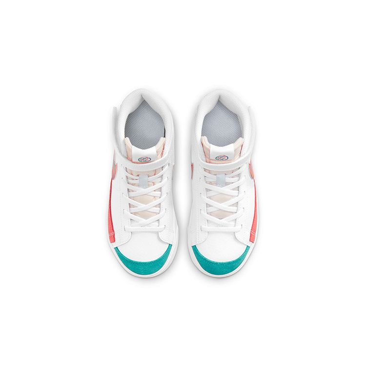 Nike Blazer Mid 77 BP Китайский Новый год - Весенний фестиваль Детские кроссовки Белый Дух-Teal Racer-Blue DD8490-163