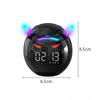 Portable BT5.1 Speaker with HIFI Sound Bass Boost and with Clock Alarm for Home Office Use