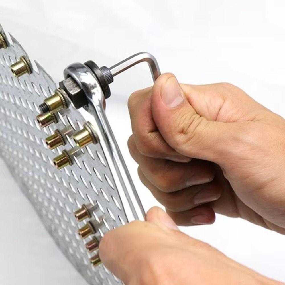 Инструмент для установки заклепочных гаек с ручным приводом Стальные гайки Ручной инструмент для заклепочных гаек Механическая сборка