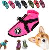 Pet Clothes Dog Cotton Jacket Winter Waterproof Jacket with Built-in Harness Dog Winter Coat