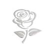 Fashion Rose Flower Car Vehicle Light Lamp Brow Decor Rearview Mirror Sticker
