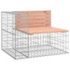 VidaXL Garden Bench Design Gabion 92x71x65.5 Cm Solid Douglas Wood 834381