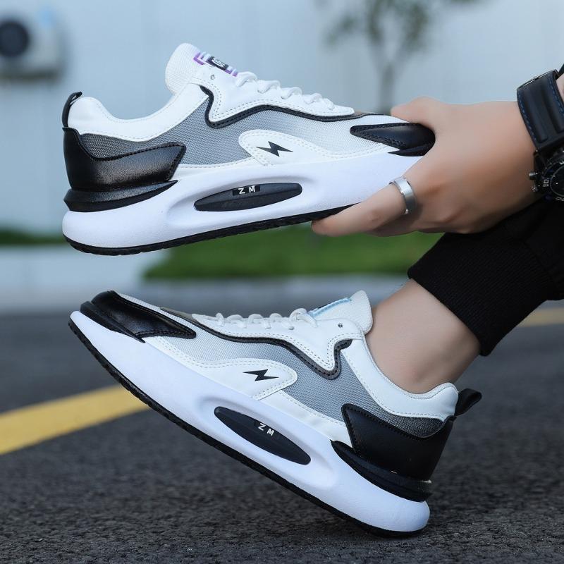 Модный тренд Мужские теннисные кроссовки для бега Дышащие кроссовки на платформе для тренировок Повседневные универсальные Удобные Эластичные кроссовки Спортивная обувь