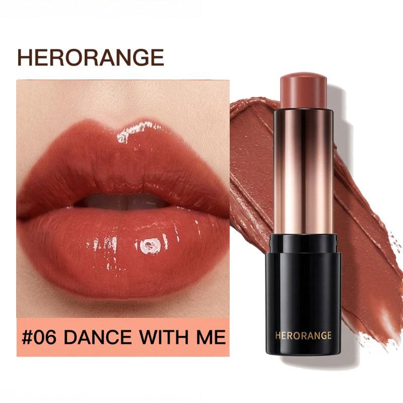 Herorange Light-Colored Lipstick Multi-Use Stick, with a Clear and Dewy Finish, Rich Texture, and Moisturizing Properties That Won'T Dry Out the Skin