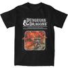 Мужские футболки Dungeons & Dragons Базовый набор artwork Чистый хлопок Верхние футболки Летние Забавные С коротким рукавом Круглый вырез Хиппи Принт Большой размер