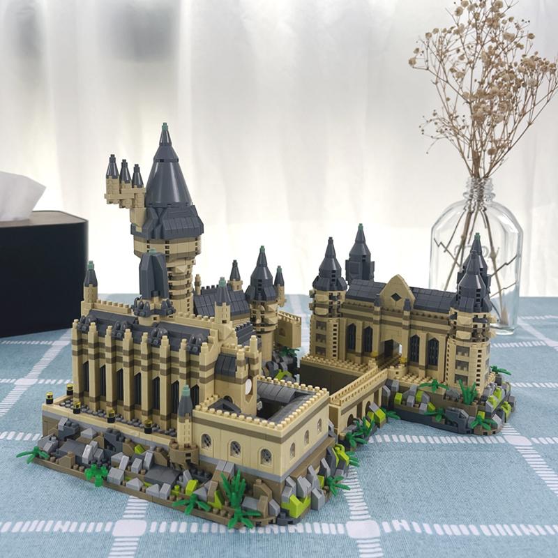 Новый набор микростроительных блоков Волшебный Замок Средневековья MOC Креативные Кирпичики Игрушки для Детей Взрослых Рождественские Подарки DIY Игрушка 3000+ шт.