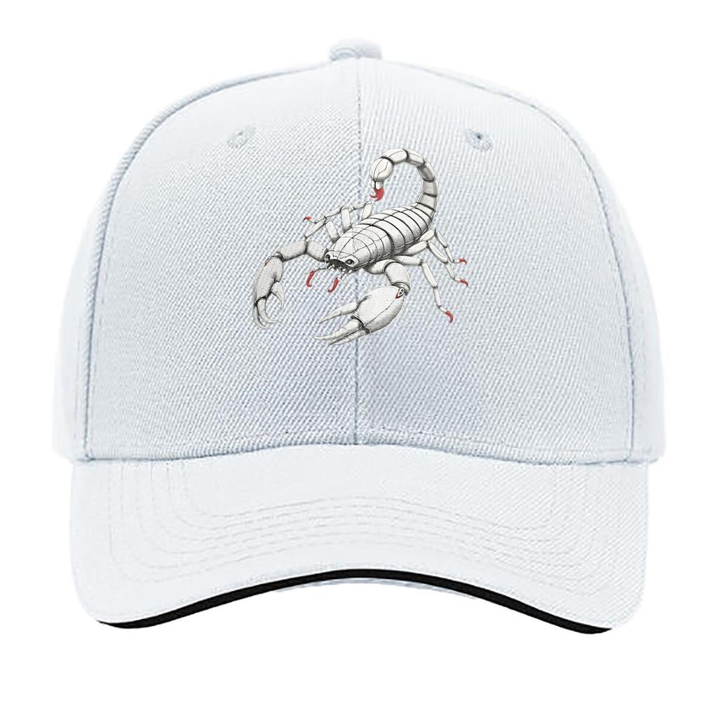 Unisexs Black Scorpion Graphic Hat Wide Brim Hunting Camping Casual Outdoors Bold Scorpion Desig Sandwich Baseball Cap