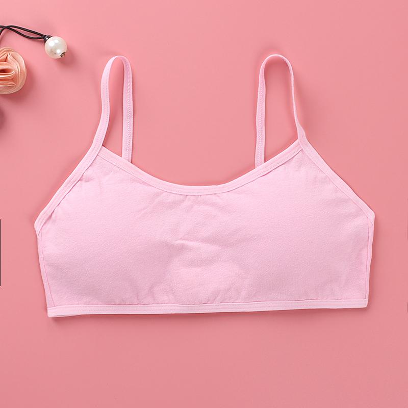 Бюстгальтер для девочек, дышащие подростковые бюстгальтеры для детей, нижнее белье для подростков, однотонный жилет для подростков, топы-трубы для девочек, нижнее белье