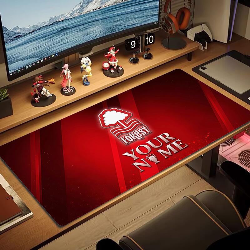 Nottingham Forest FC Print  Cushion Non-slip Laptop Tablet Big Mousepad XXL Mat Mini PC Playmat With Lock edge