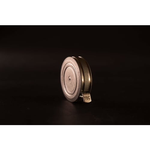 TEC Accessories Ti-Tape Titanium Retractable Mini Tape Measure (Stonewash Finish) - Imperial and Metric 3ft User-Interchangeable Small Measuring Tape