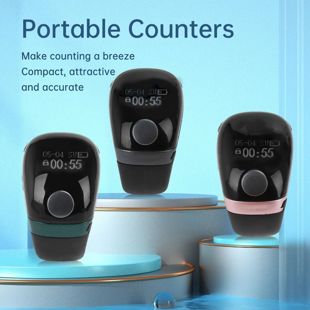 Touch Control Digital Tally Counter Removable Point Marker Smart Ring Counter  Mindfulness Practice