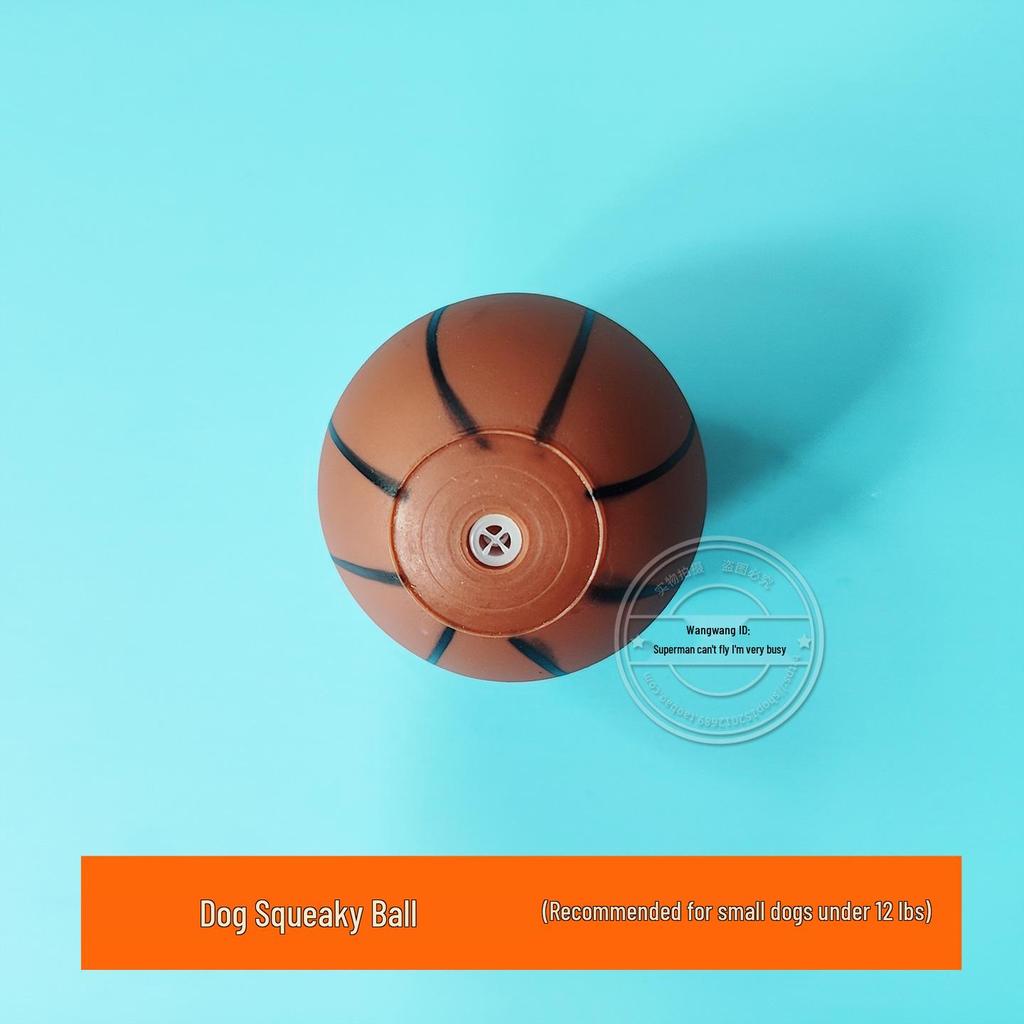 Sounding Football Dog Toy: Bite-Resistant Molar Teething Ball for Small Dogs like Teddy, Bichon Frise, and Pug.