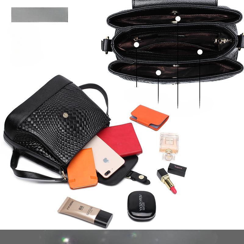 Women's Bag New Temperament One-shoulder Crossbody Bag for Women's Fashionable and Versatile Large Capacity Cowhide Bag