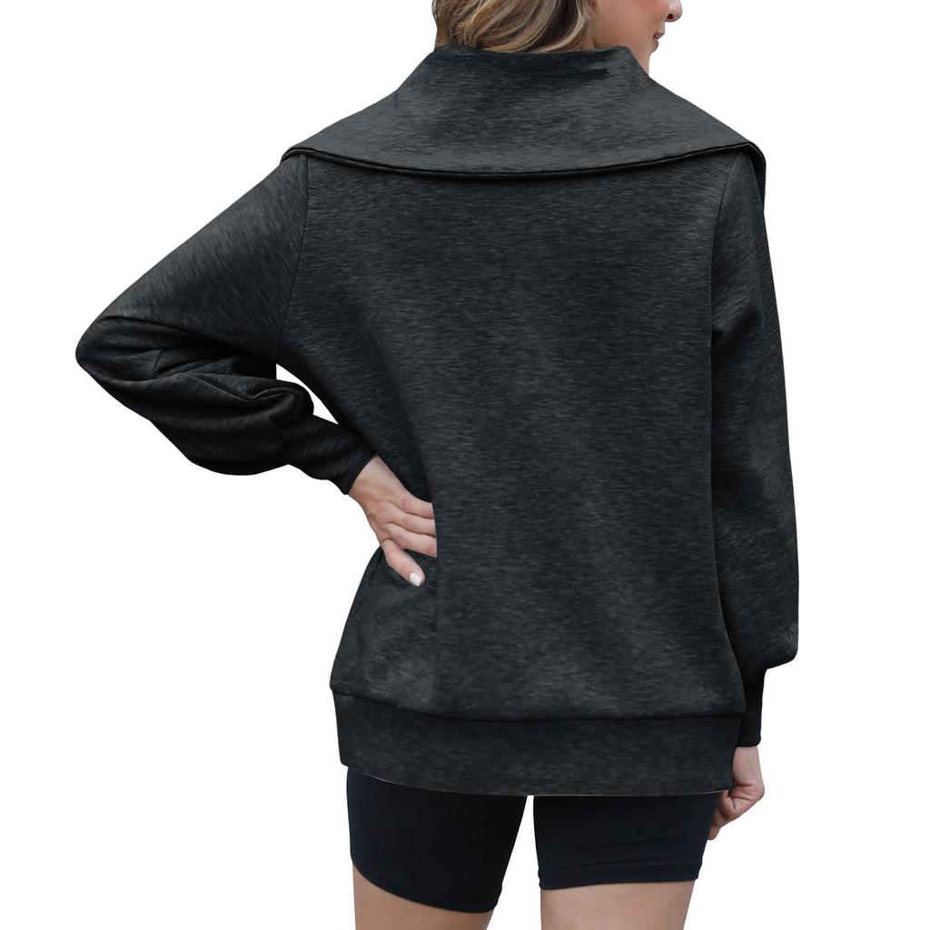 Womens Casual Long Sleeve Drawstring Sweatshirt Pullover Tops Loose Oversized Clothes