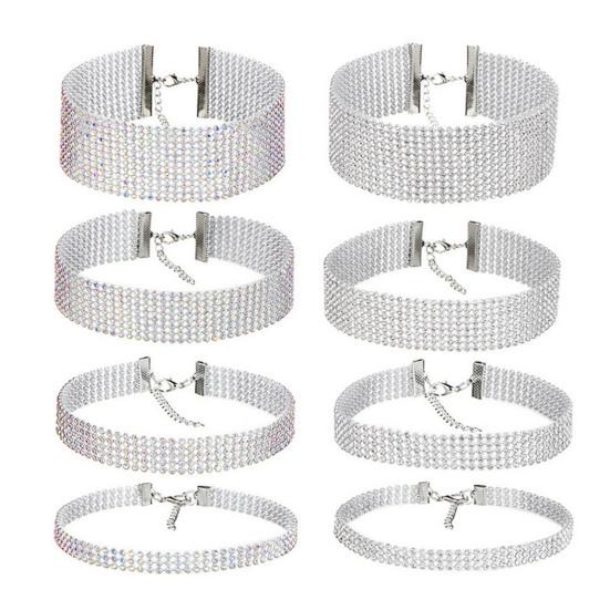 Chain Choker Exquisite Workmanship All Match Aluminium Eye-catching Exaggerated Women Clavicle Necklace Jewelry Accessory