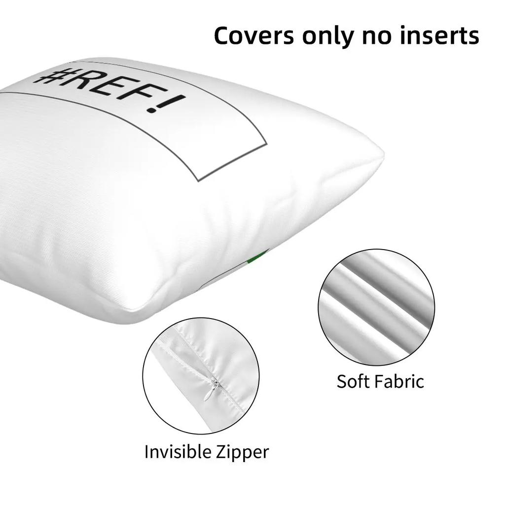 Excel #Ref! Error 2 Pcs Square Pillowcase Pillow Cover Cushion Zip Decorative Comfort Throw Pillow For Home Living Room