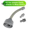 Universal AC Condensate Drain Adapter Unclogger, Vacuum Attachment HVAC PVC Pipe Unclogger Hose for Tool, Heavy Duty Plastic Leak Proof Connector