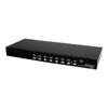 STARTECH Commutateur KVM USB DVI 8 ports à montage en rack 1U - 8 Ordinateur(s) - 1920 x 1200 - 10 x USB - 9 x DVI - 1U