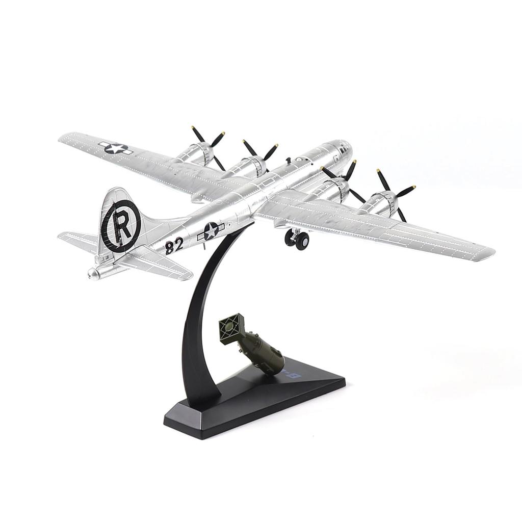 NUOTIE Superfortress Little Boy Metal Bomber Model Kit Истребитель Второй мировой войны Литой сплав Модель самолета Винтажный истребитель Военный самолет Модель 1/144