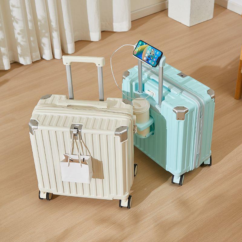 Стильный и прочный женский многофункциональный дорожный чемодан с бесшумными колесами