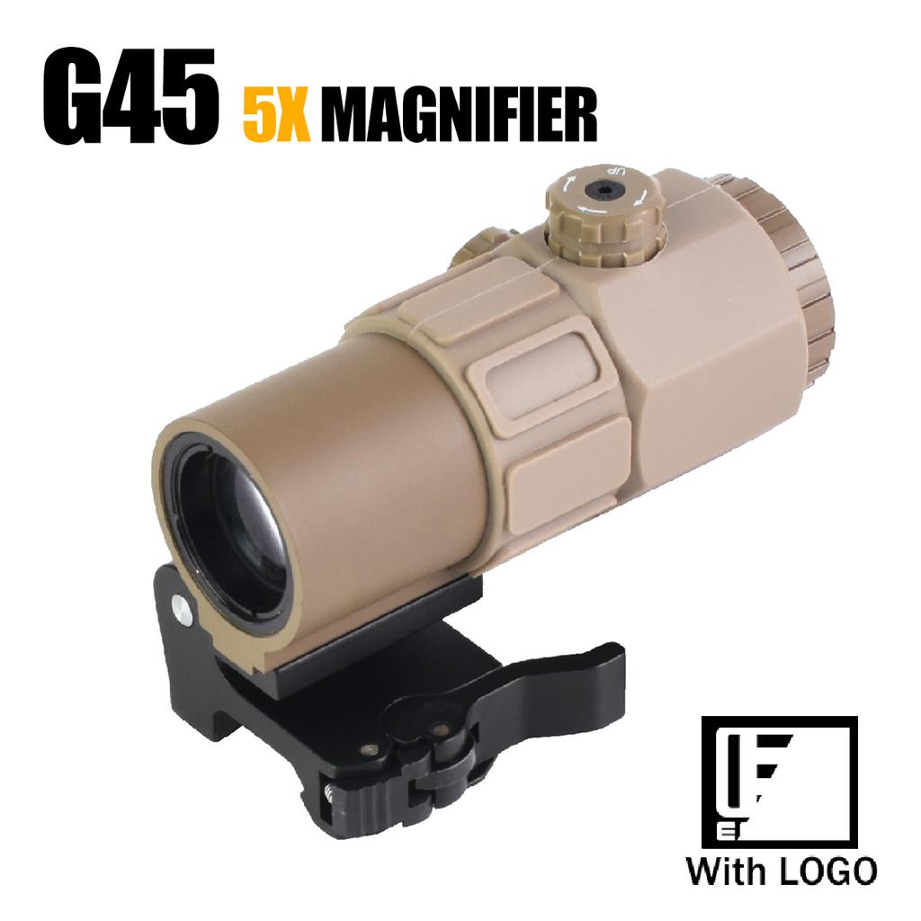Eot**h G45 5-кратный увеличительный прицел Scope G33 G43 3-кратные складные боковые увеличители Тактический комбинированный прицел для охоты Увеличивающий регулируемый прицел