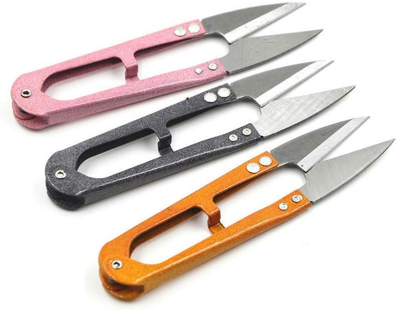 3 Pack 4.1Inch Bonsai Pruning Scissors, Bud And Leaves Trimmer Yarn Thread Cutter Snips Trimming Supplies, Gardening Clippers Flower, Garden Plants,