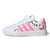 Disney X Grand Court J Minnie Mouse Kids Sneakers White Cloud-White Bliss-Pink GY6629