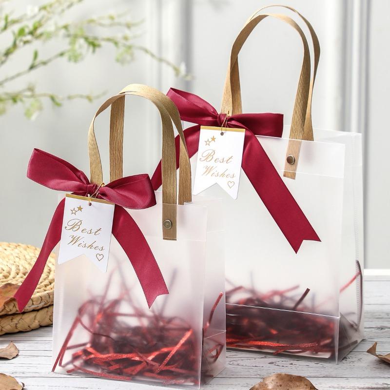 Ручная матовая сумка-тоут, свадебный подарок, коробка конфет с подарочной сумкой