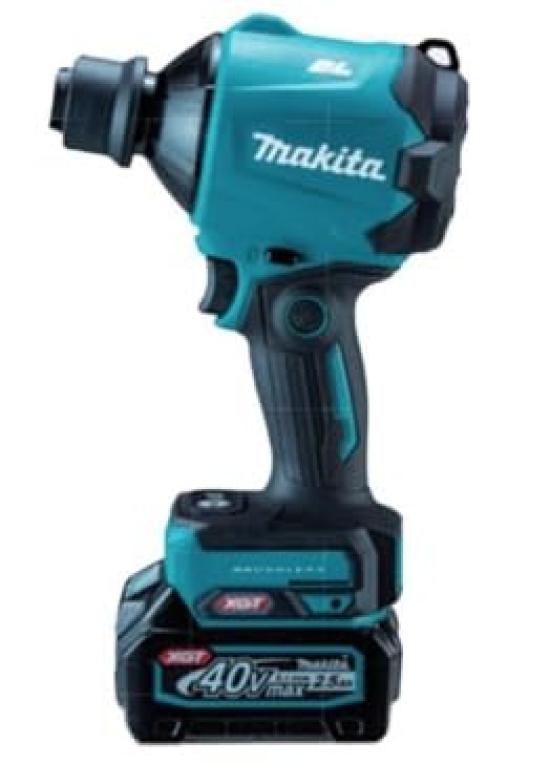 Makita AS001GRD Аккумуляторный обдув 40 В макс. включает и кейс Воздуходувка, 2,5 Ач, аккумулятор, зарядное устройство,