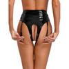 Women's Wetlook Thong Slip Open Shorts Lingerie Patent Leather Underwear Bikini Bottoms Sexy Hot Pants