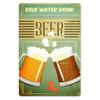 Save Water Drink Beer Vintage Metal Tin Signs Poster Retro Tin Poster Home Bar Pubs Wall Decoration 1 Pcs