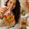 Кленовый лист Дружба Морское стекло Сувенир на память