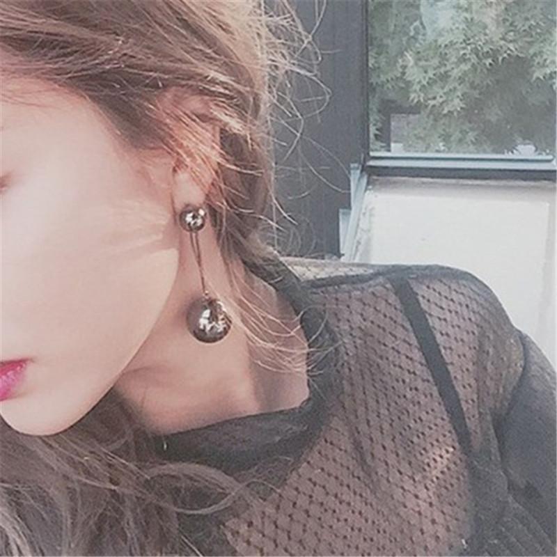 Винтажные серьги-подвески с большим шаром, женские, в европейском и американском стиле, длинные серьги-подвески, украшения для вечеринок и путешествий