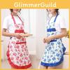 Timeless Women Floral Kitchen Bib Apron Featuring Chic Design And Ample Storage