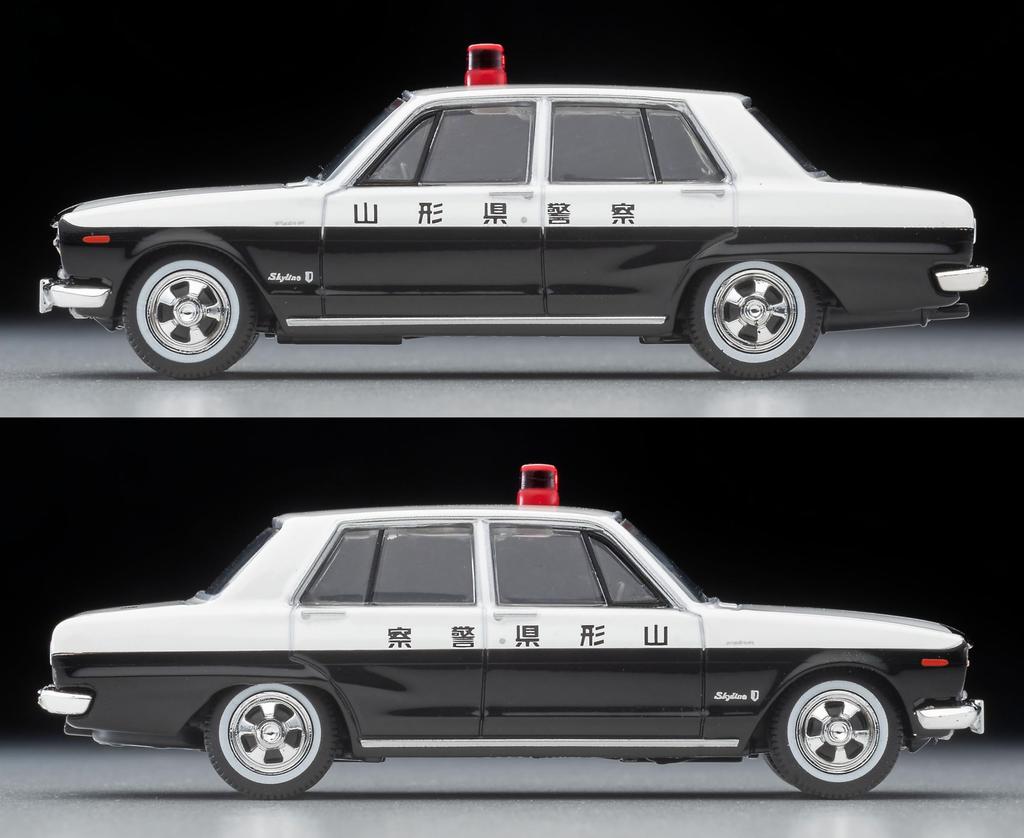 TOMYTEC Tomica Limited Vintage LV-214a Nissan Skyline 2000 GT Patrol Car (Yamagata Prefectural Police) 1971 Model, Completed Model, 332886