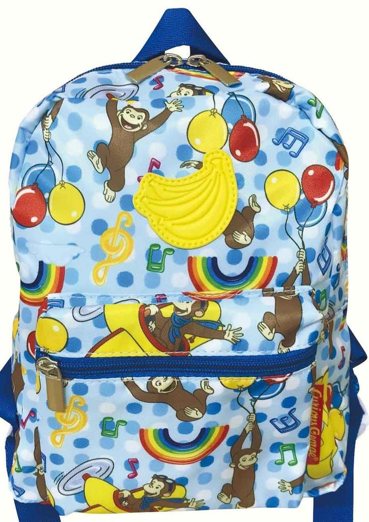 AI PLANNING Curious George Baby Backpack, Blue, K-8653B