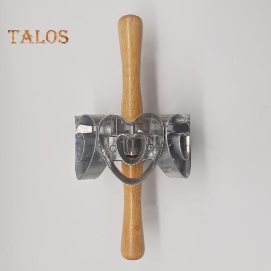 Stainless Steel Donut Mold 6-Cavity Cake Mold for Baking Circle Cookie Cutters Versatile Kitchen Tool for Cookies Biscuits Mini Cakes Snacks Desserts